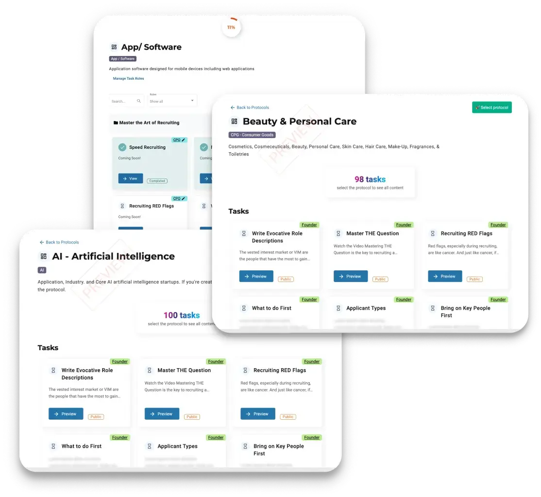 Protocols UI Preview